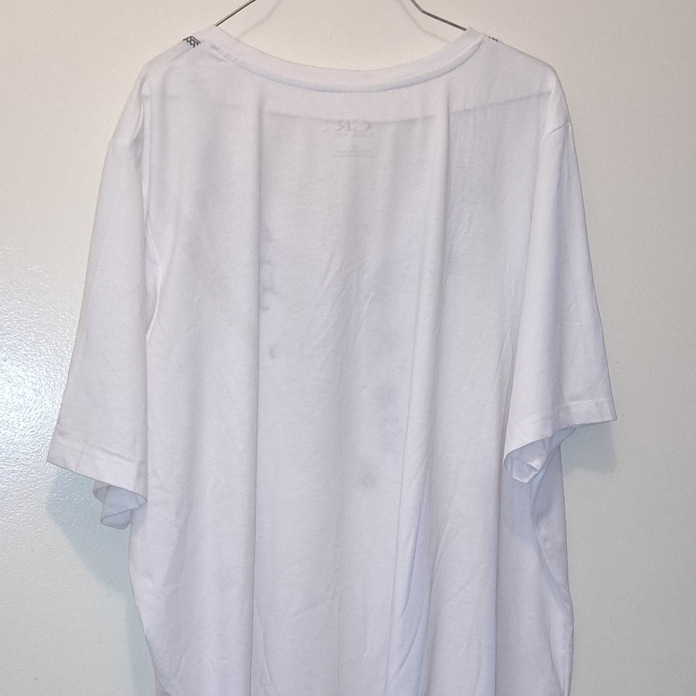 CARROLL REED Blouse White V Neck Pull Over Plus Size Top Summer Wear Size 3X - Picture 10 of 10